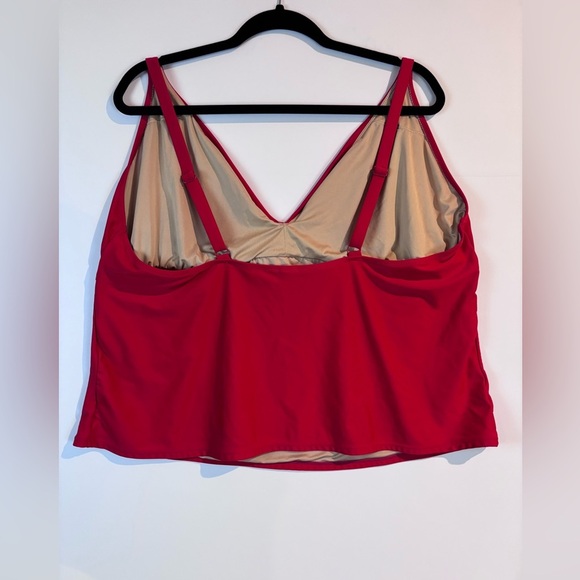 Old Navy Vibrant Red Tankini Top Size 4X - Picture 9 of 14